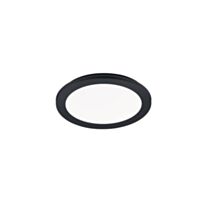 Plafonnier Camillus noir mat H.3cm - RL