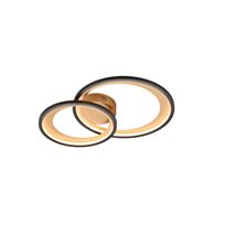 Plafonnier Granada Noir Mat H.8cm - TRIO