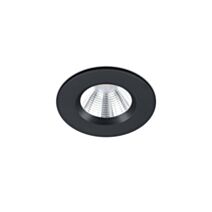 Eclairage Encastré Zagros Noir Mat Métal Inclus 1xSMD 5,5W 1x345Lm 3000K - TRIO