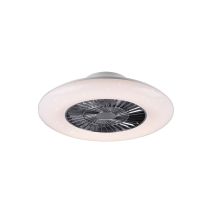 Ventilateur de plafond Visby Ø59,5xh.19,5cm chromé/plastique - TRIO