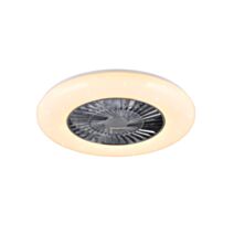 Ventilateur de plafond Visby Ø59,5xh.19,5cm chromé/plastique - TRIO