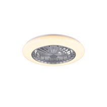 Ventilateur de plafond Stralsund Ø50xh.16,8cm titane/plastique - TRIO