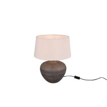 Lampe de Table Lou Brun Céramique Exclu 1xE27 Max.60W - REALITY