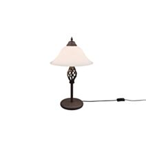 Lampe de Table Rustica Rouille Métal Exclu 2xE14 Max.40W - TRIO