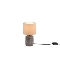 Lampe de Table Mala Brun Céramique Exclu 1xE14 Max.40W - REALITY
