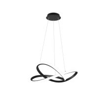 Suspension Course Noir Mat Métal Inclus 1xSMD LED 27,5W 1x3150Lm 4000K - REALITY
