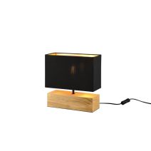Lampe de Table Woody Couleur Bois Bois Naturel Exclu 1xE27 Max.60W - REALITY