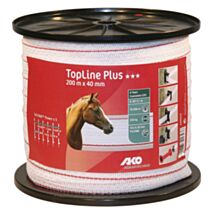 Ruban de clôture blanc / rouge TopLine Plus 