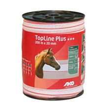 Ruban TopLine plus 20mm 200m blanc/rouge - AKO