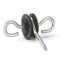 Isolateur double ancrage coque de 6 noir - AKO