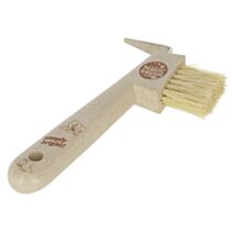 Cure-pieds Magic Brush plastique naturel avec raclette métallique beige - COVALLIERO