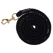 Longe TopLine noir avec mousqueton - COVALLIERO