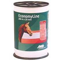 Ruban EconomyLine blanc 200mx20mm - AKO