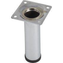 Pied cylindrique chromé H.100 Ø30 mm - BAR PLUS