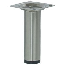 Pied cylindrique brossé H.100 Ø30mm - BAR PLUS