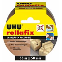 Ruban d'emballage marron rollafix 66m