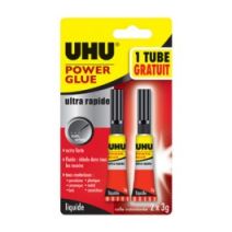 UHU Colle Instantanée POWER GLUE Ultra Rapide Liquide, 3 G