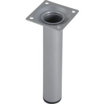 Pied cylindrique métal gris H.150 Ø30 mm - EVOLUDIS