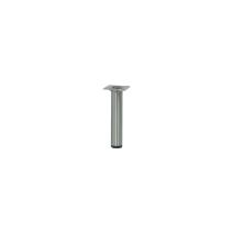 Pied cylindrique métal brossé H.150 Ø30mm - BAR PLUS