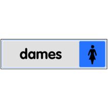 Plaquette 170x45mm plexi couleur "dames" - NOVAP