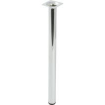 Pied cylindrique chromé H.400 Ø30 mm - BAR PLUS
