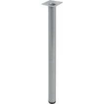 Pied cylindrique métal gris H.400 Ø30 mm - EVOLUDIS