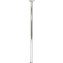 Pied cylindrique chromé H.700 Ø30 mm - BAR PLUS