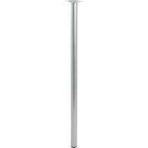 Pied cylindrique métal gris H.700 Ø30 mm - EVOLUDIS