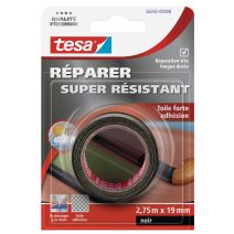 Adhésif Réparer Toilé Super résistant 2,75m x 19mm noir