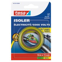 Adhésif isolant électrique jaune 10mx15mm