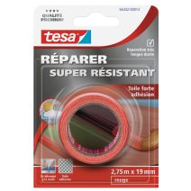 Adhésif Réparer Toilé Super résistant 2,75m 19mm rouge