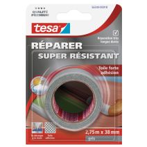 Adhésif Réparer Toilé Super résistant 2,75m x 38mm gris