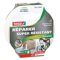 Adhésif Réparer Toilé ecoLogo 10m 38mm blanc
