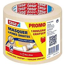 2 Rouleaux Masquage 50mx30mm Crème
