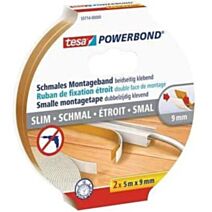 2 Rubans Fixation Double-face Étroit 25mx9mm