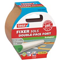 Adhésifs Sols Double-face Fort Fixation Moquettes Surfaces Variées 5mx50mm