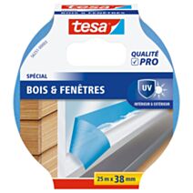 Adhésif Masquage Bois et Fenêtres Intérieur Extérieur 25mx38mm