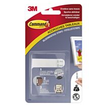 Languettes de fixation spécial tableaux 1,8kg blanc - 3M Command