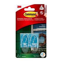 Crochet adhésif ovale pour extérieur Moyen modèle - 3M