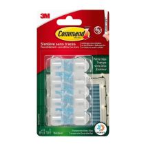 Lot de 8 clips câbles rond Clear Out - 3M