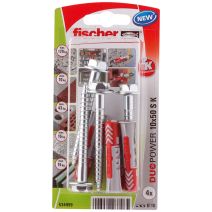 Cheville universelle DuoPower 10x50 avec vis