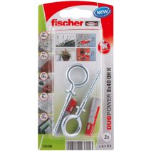 Cheville universelle DuoPower 8x40 avec piton