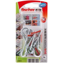 Cheville universelle DuoPower 6x30 + crochet rond
