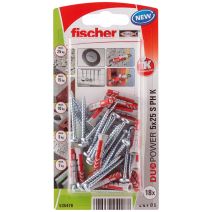 Cheville universelle DuoPower 5x25 vis tête ronde