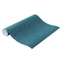 Papier Peint Vinyl Expansé Intissé Geo Terrazzo Fond Pétrole 5,3m² - AS CREATION
