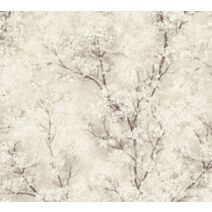 Papier Peint Vinyl Lourd Intissé Asian Blooming Ivoire Paillette 5,3m² - AS CREATION