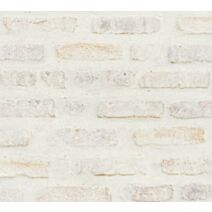 Papier peint vinyl intissé briques loft blanc/rose