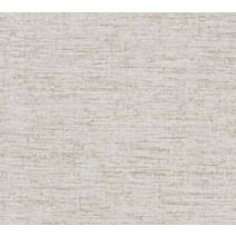 Papier peint vinyl intissé faux uni rayures transversales gris/or