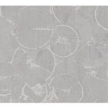 Papier Peint Vynil Expansé Intissé Tribal Circle Gris Argenté 10x0,53m
