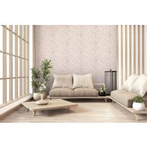 Papier Peint Vynil Expansé Intissé Japanese Blooming Blanc 10x0,53m